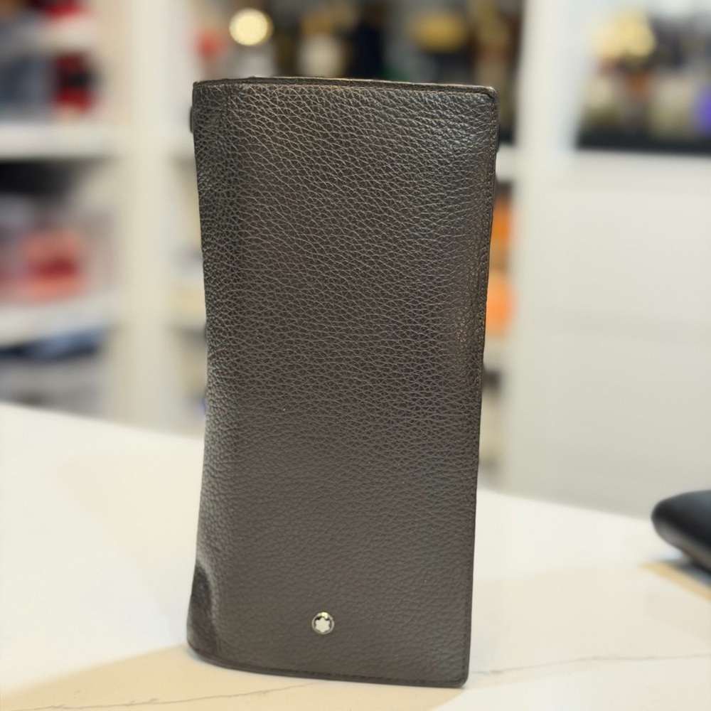 Brown Montblanc Leather bifold Wallet